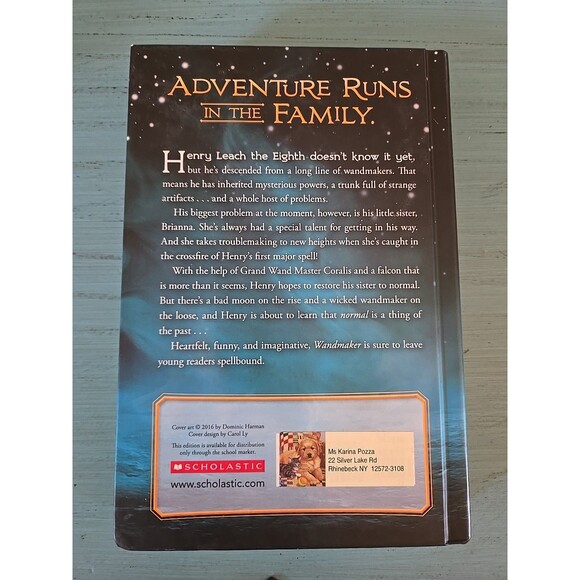 Wandmaker by Ed Masessa Hardcover Book Scholastic 2016 #1 Best Selling Author - Picture 2 of 7